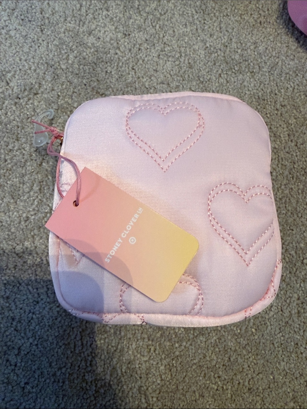 Stoney Clover X Target Pink Quilted Heart Pouch